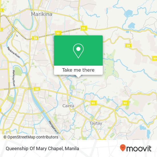 Queenship Of Mary Chapel map