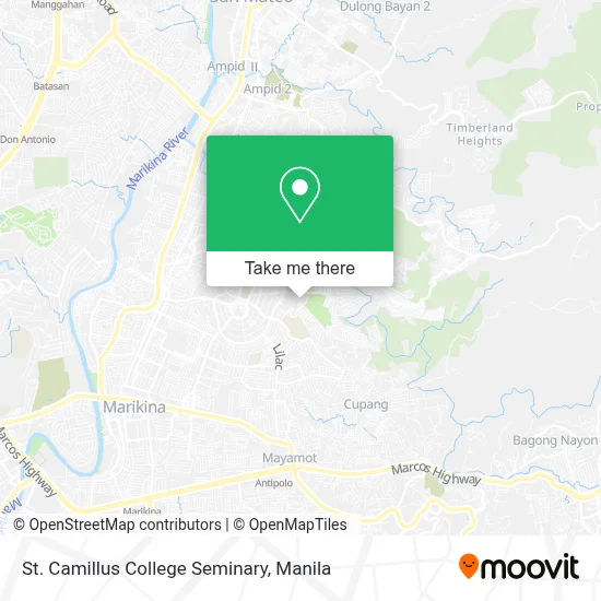 St. Camillus College Seminary map