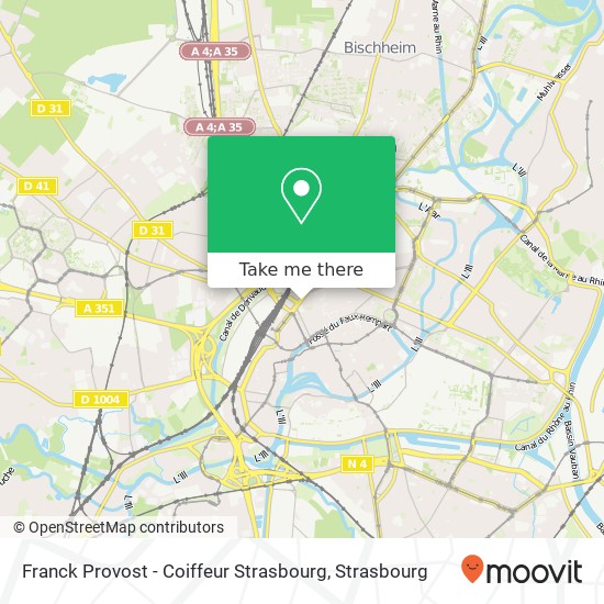 Mapa Franck Provost - Coiffeur Strasbourg