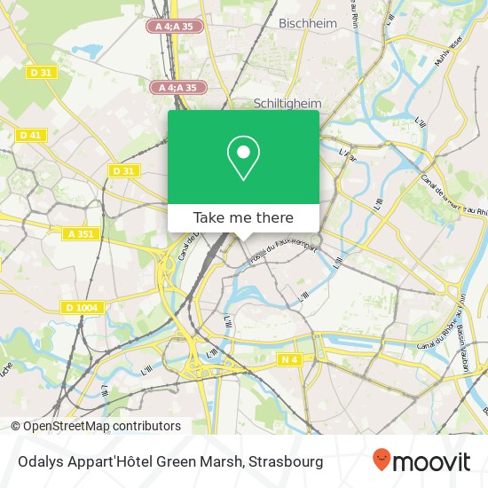 Mapa Odalys Appart'Hôtel Green Marsh