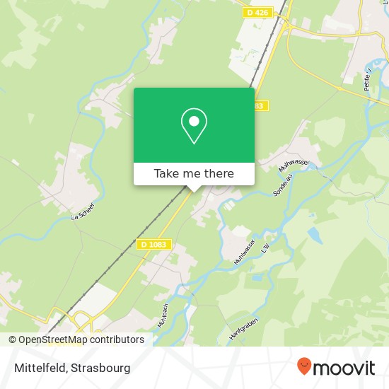 Mapa Mittelfeld