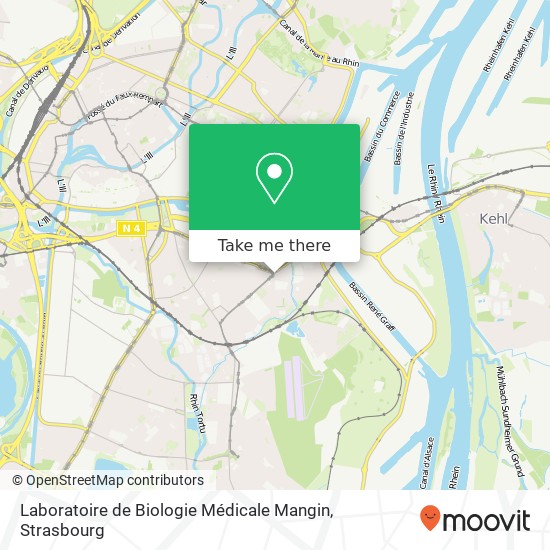 Laboratoire de Biologie Médicale Mangin map