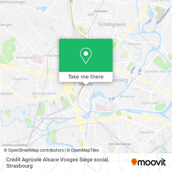 Crédit Agricole Alsace Vosges Siège social map