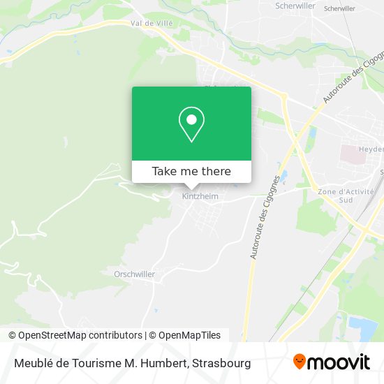 Meublé de Tourisme M. Humbert map