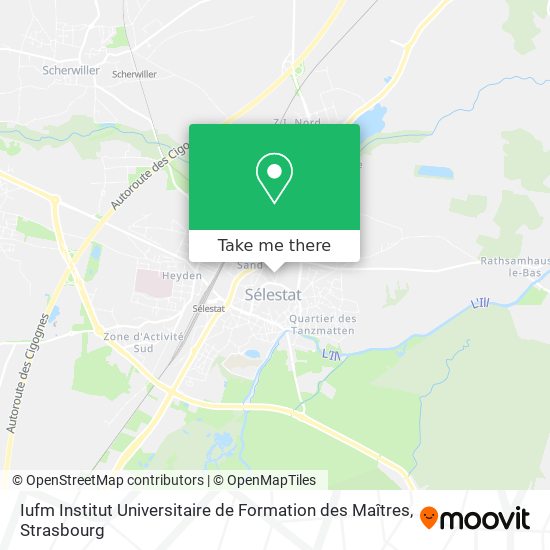 Iufm Institut Universitaire de Formation des Maîtres map