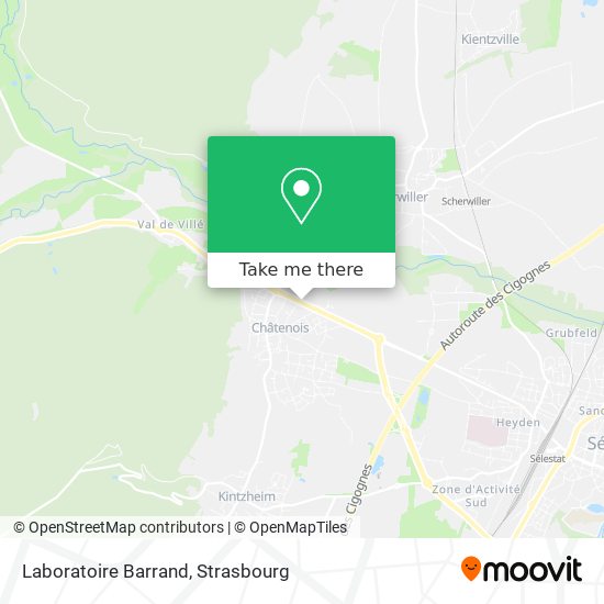 Laboratoire Barrand map
