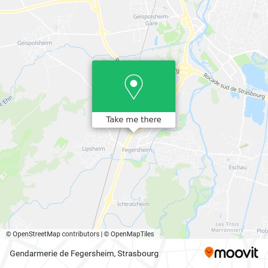 Mapa Gendarmerie de Fegersheim