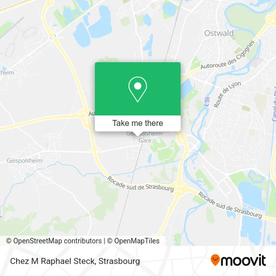 Chez M Raphael Steck map