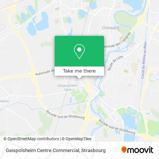 Geispolsheim Centre Commercial map