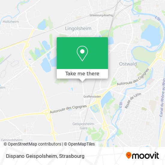 Dispano Geispolsheim map
