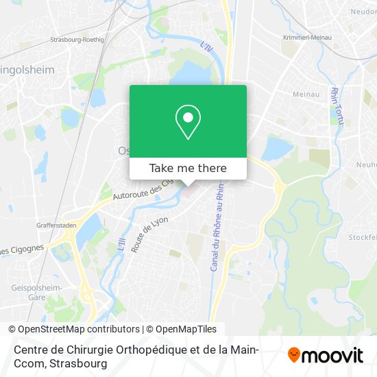 Centre de Chirurgie Orthopédique et de la Main-Ccom map