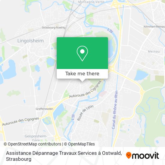 Mapa Assistance Dépannage Travaux Services à Ostwald