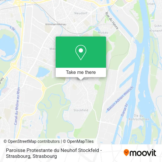 Paroisse Protestante du Neuhof Stockfeld - Strasbourg map