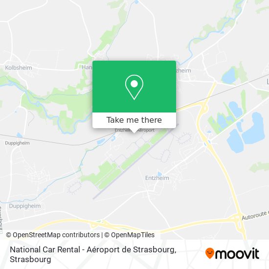 National Car Rental - Aéroport de Strasbourg map