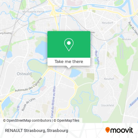 RENAULT Strasbourg map