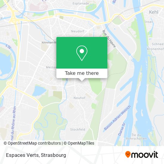 Espaces Verts map