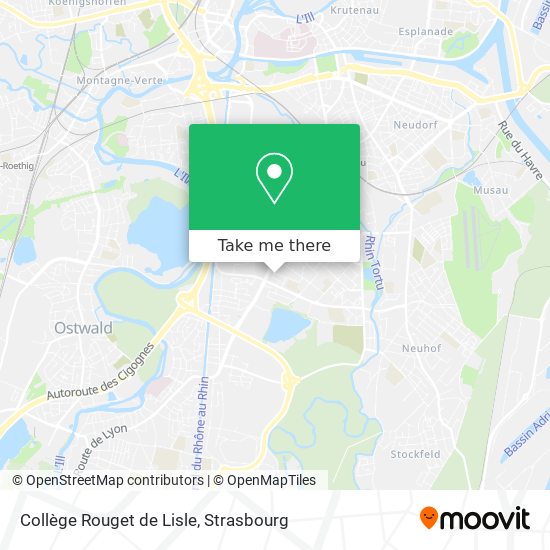 Collège Rouget de Lisle map