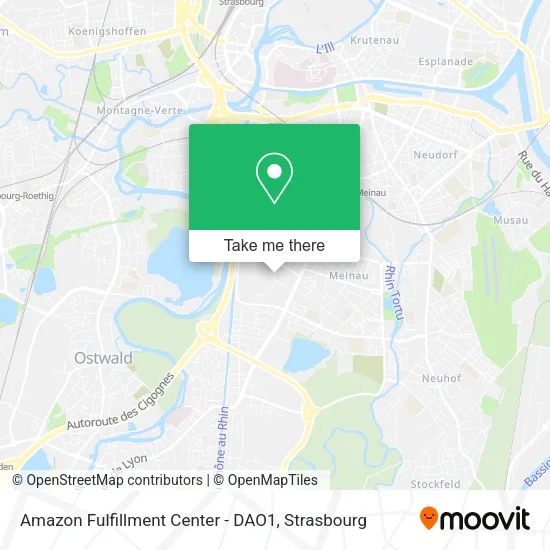 Amazon Fulfillment Center - DAO1 map