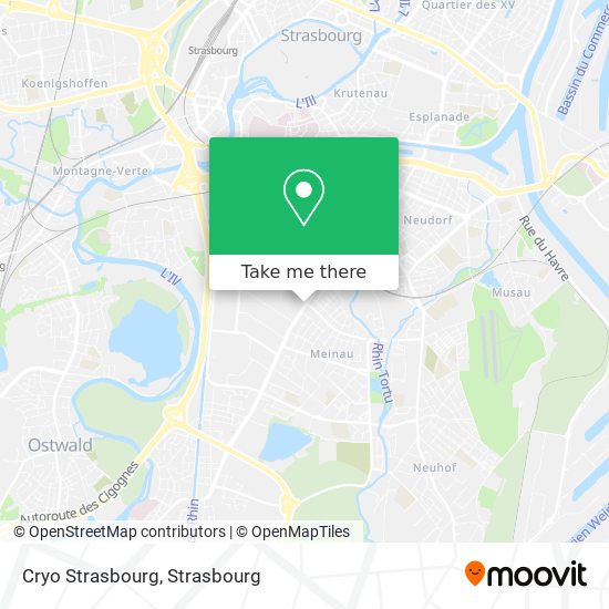 Mapa Cryo Strasbourg