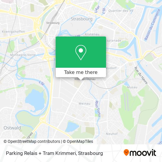 Parking Relais + Tram Krimmeri map