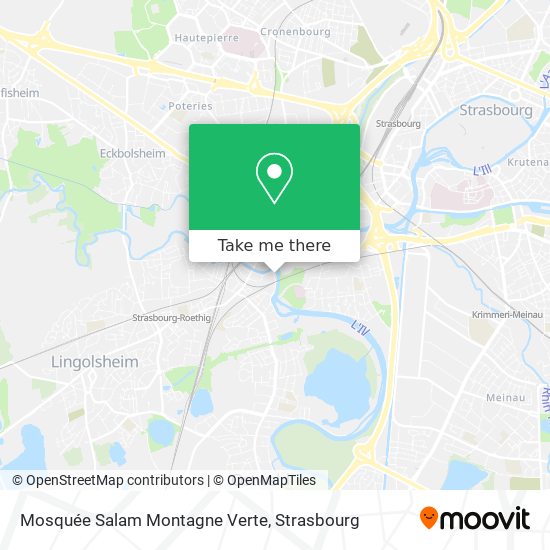 Mosquée Salam Montagne Verte map