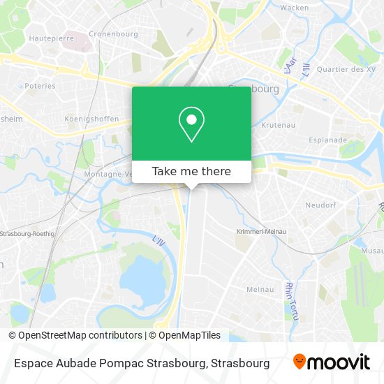 Espace Aubade Pompac Strasbourg map