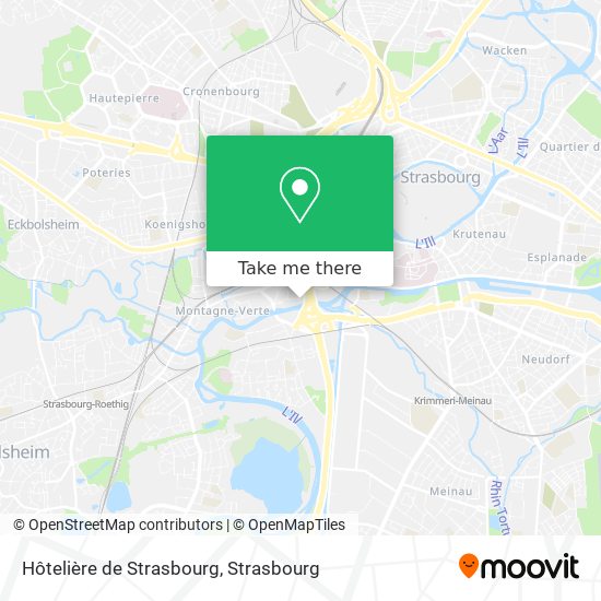 Mapa Hôtelière de Strasbourg