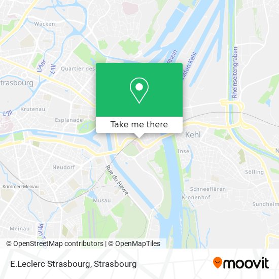 E.Leclerc Strasbourg map