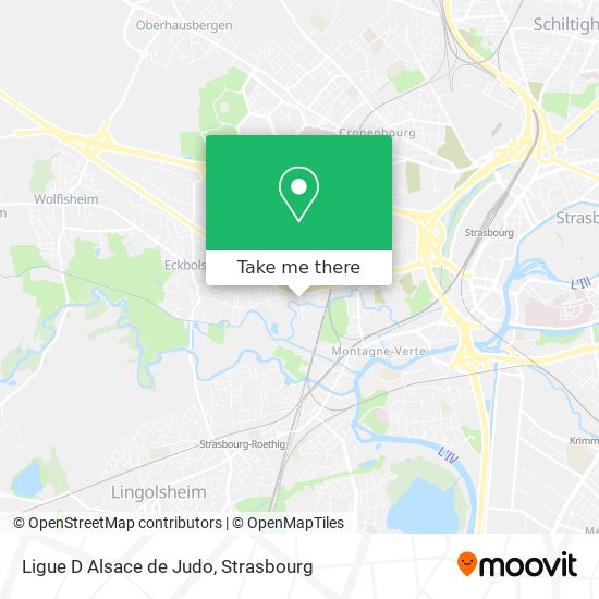 Mapa Ligue D Alsace de Judo
