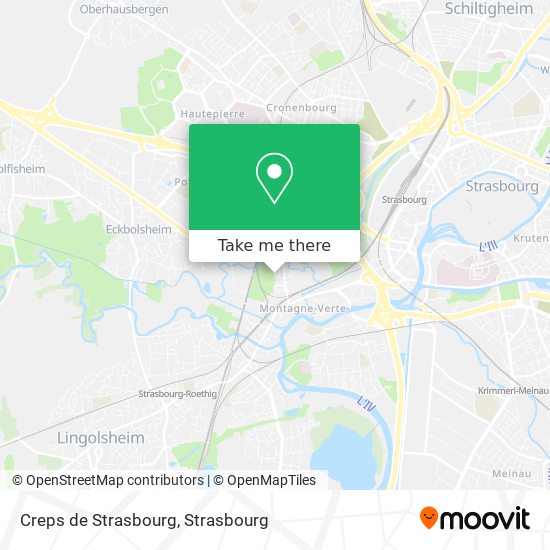 Creps de Strasbourg map