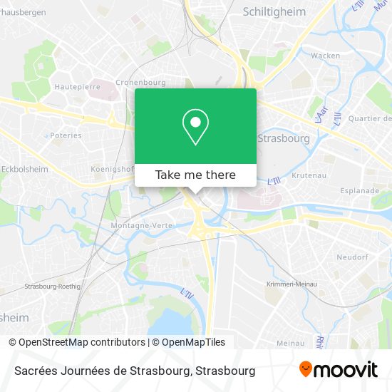 Mapa Sacrées Journées de Strasbourg