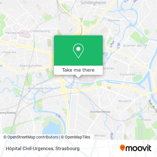 Hôpital Civil-Urgences map
