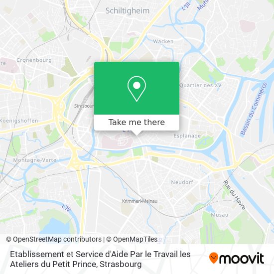 Etablissement et Service d'Aide Par le Travail les Ateliers du Petit Prince map