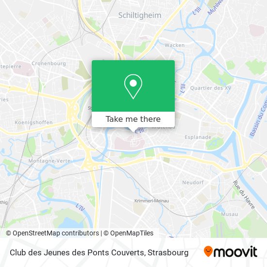 Mapa Club des Jeunes des Ponts Couverts