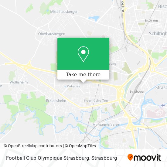 Football Club Olympique Strasbourg map
