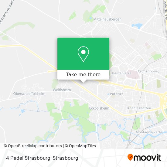 4 Padel Strasbourg map