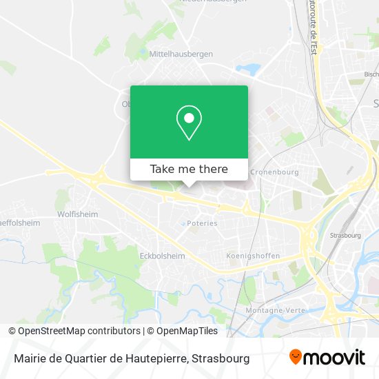 Mairie de Quartier de Hautepierre map