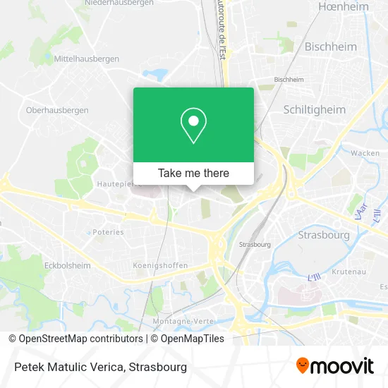 Petek Matulic Verica map