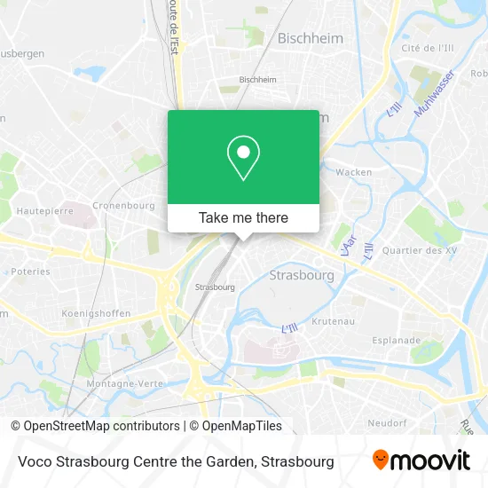 Voco Strasbourg Centre the Garden map
