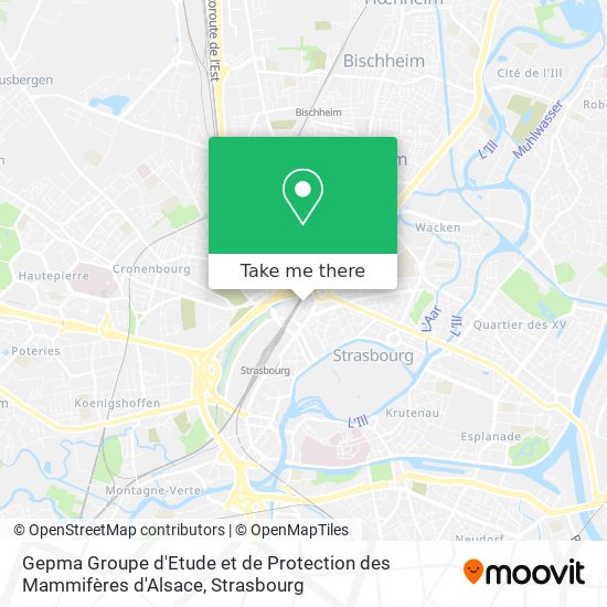 Gepma Groupe d'Etude et de Protection des Mammifères d'Alsace map