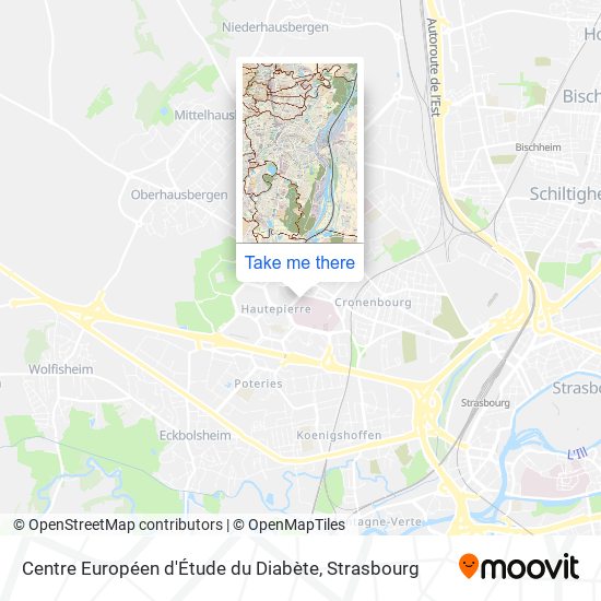 Centre Européen d'Étude du Diabète map