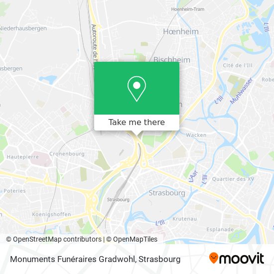 Monuments Funéraires Gradwohl map