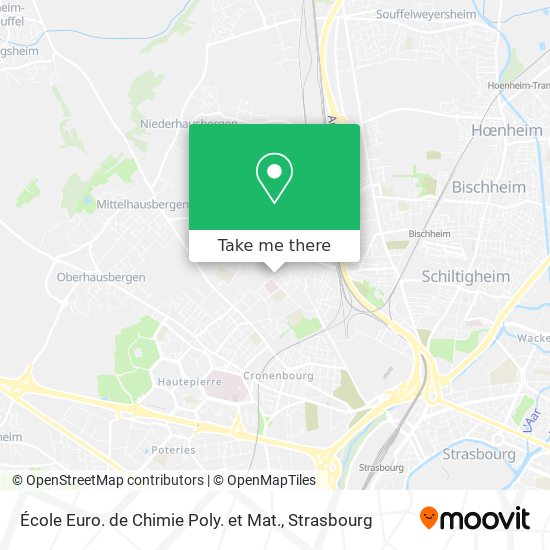 École Euro. de Chimie Poly. et Mat. map
