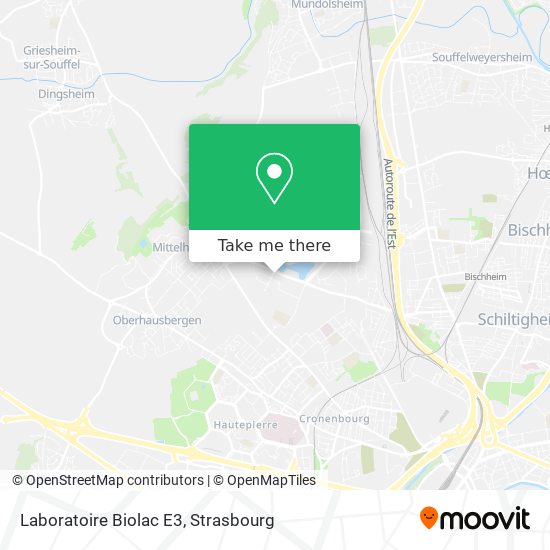 Laboratoire Biolac E3 map