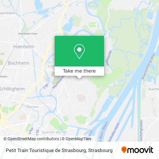 Petit Train Touristique de Strasbourg map