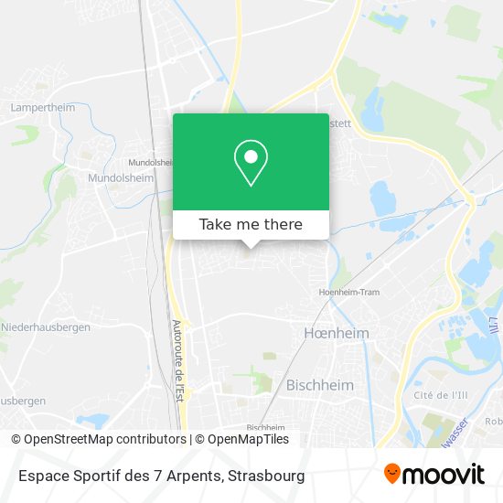 Espace Sportif des 7 Arpents map