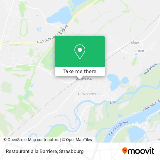 Restaurant a la Barriere map