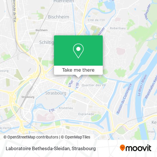 Laboratoire Bethesda-Sleidan map