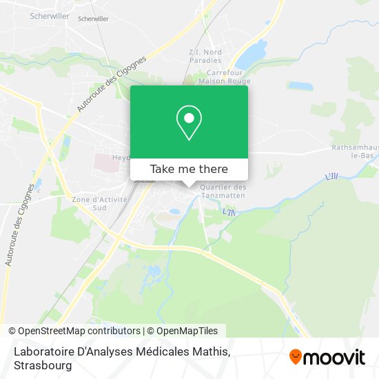 Laboratoire D'Analyses Médicales Mathis map