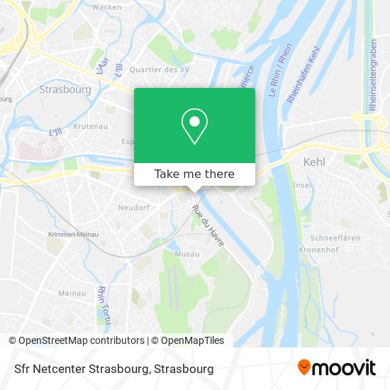 Sfr Netcenter Strasbourg map